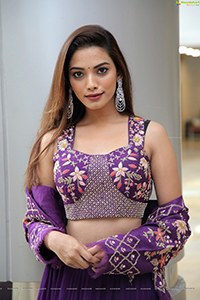 Harshini Balla in Purple Lehenga Choli