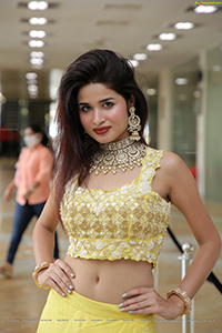 Ishika Roy in Yellow Lehenga Choli