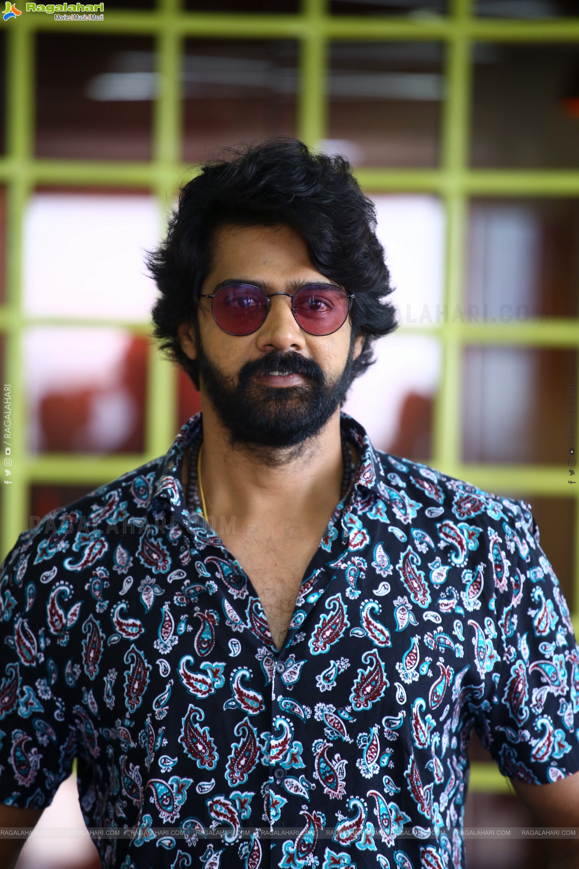 Naveen Chandra at Virata Parvam Movie Interview, HD Photo Gallery