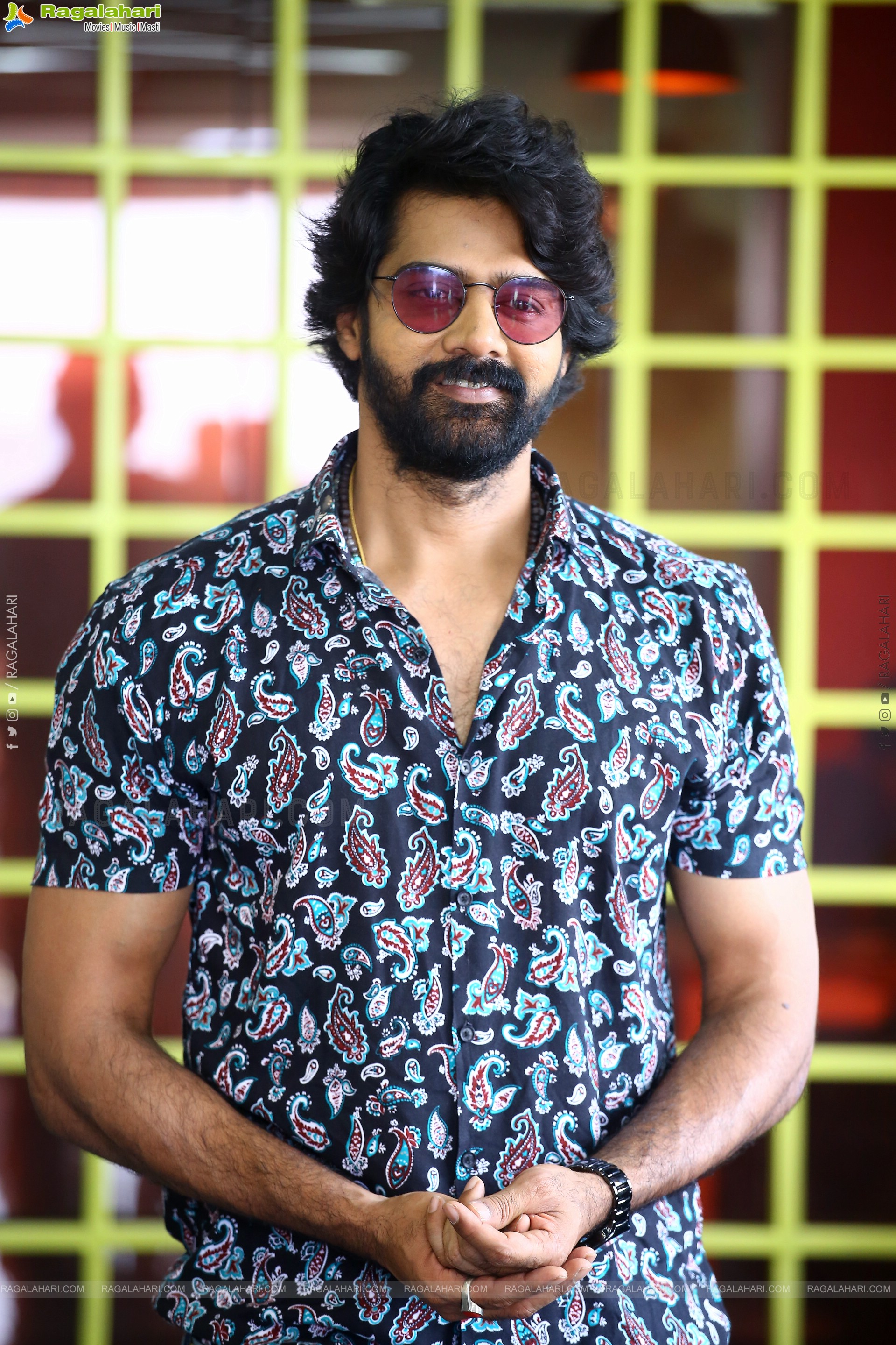 Naveen Chandra at Virata Parvam Movie Interview, HD Photo Gallery