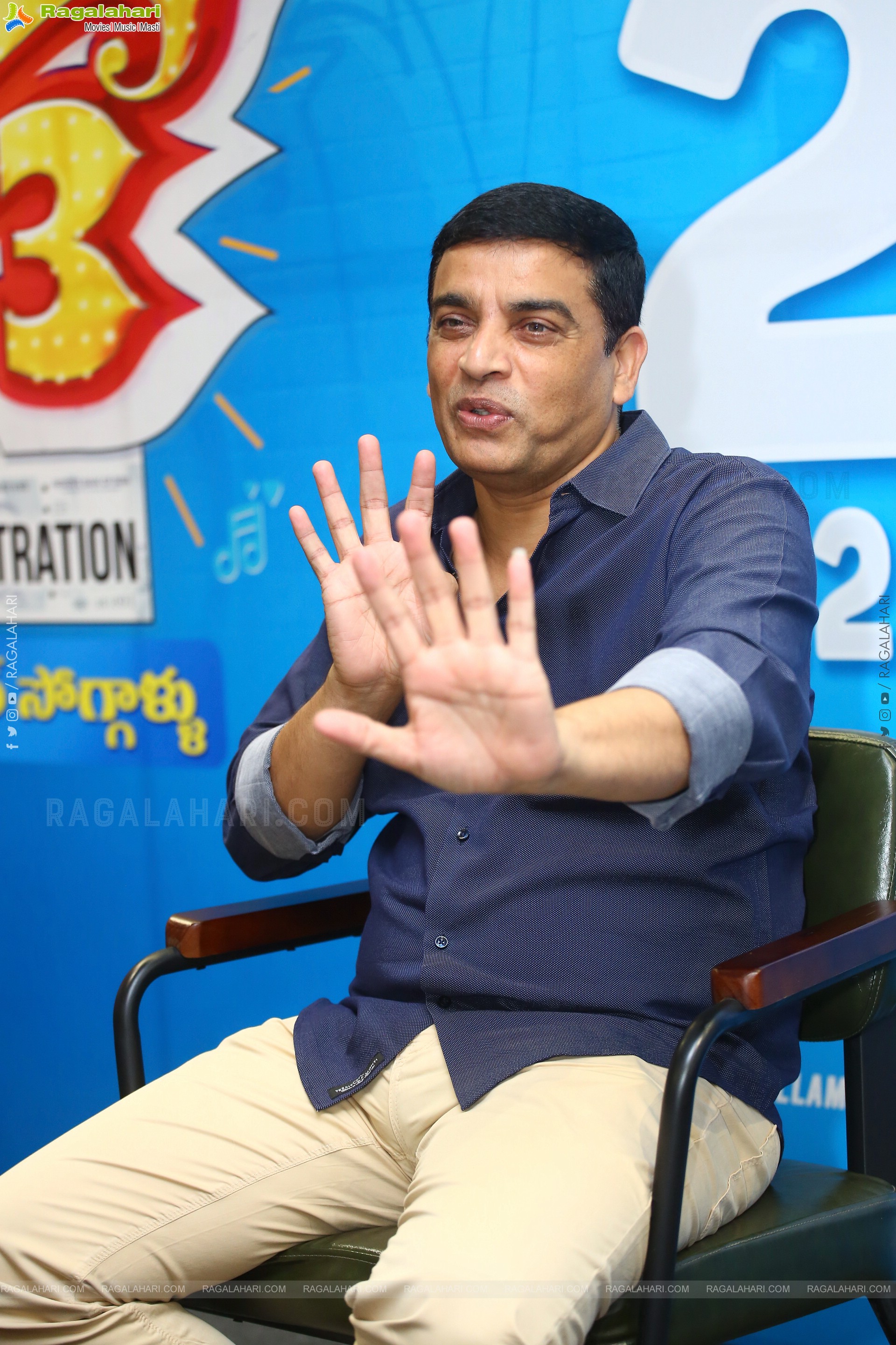 Producer Dil Raju at F3 Movie Interview, HD Photo Gallery