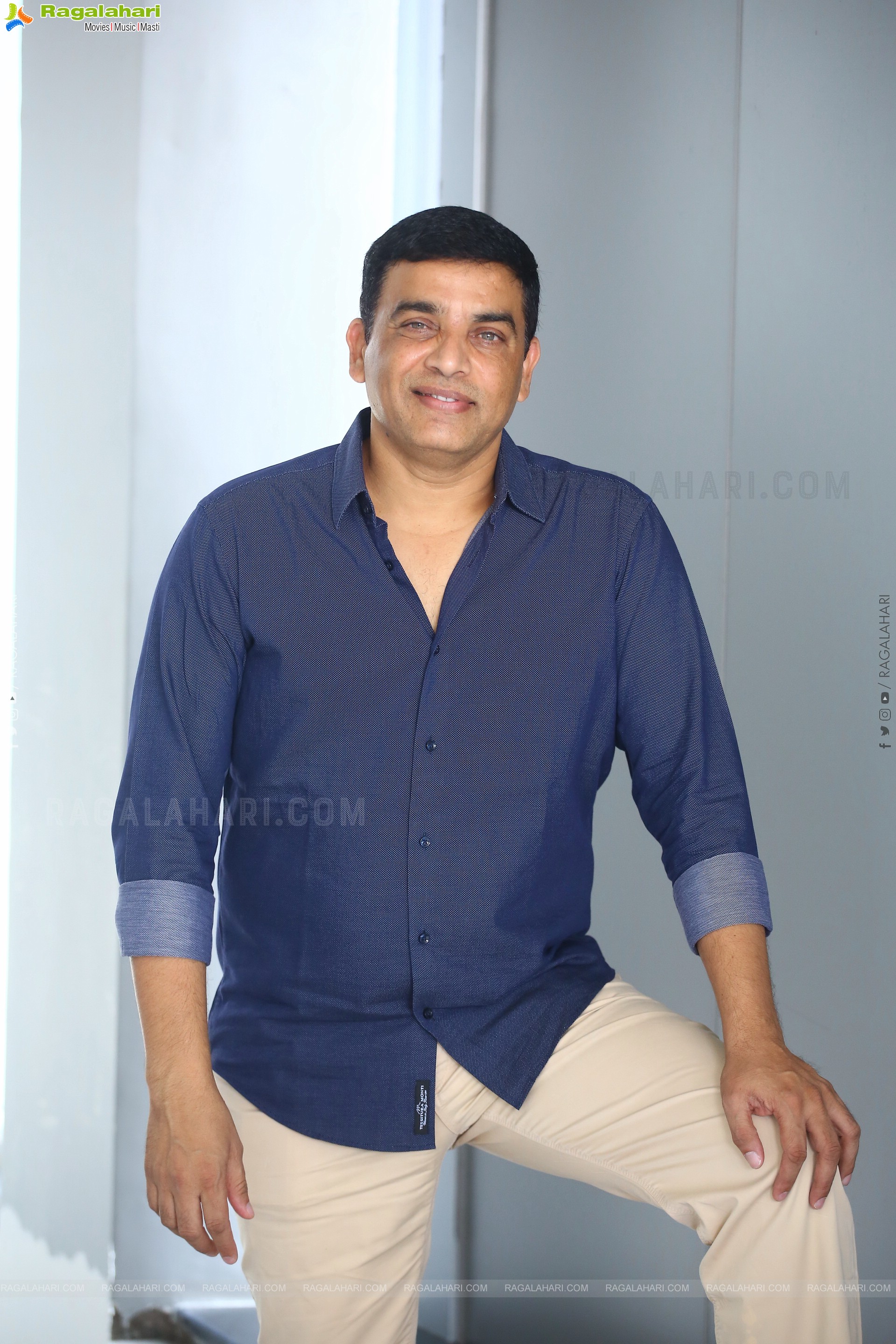 Producer Dil Raju at F3 Movie Interview, HD Photo Gallery