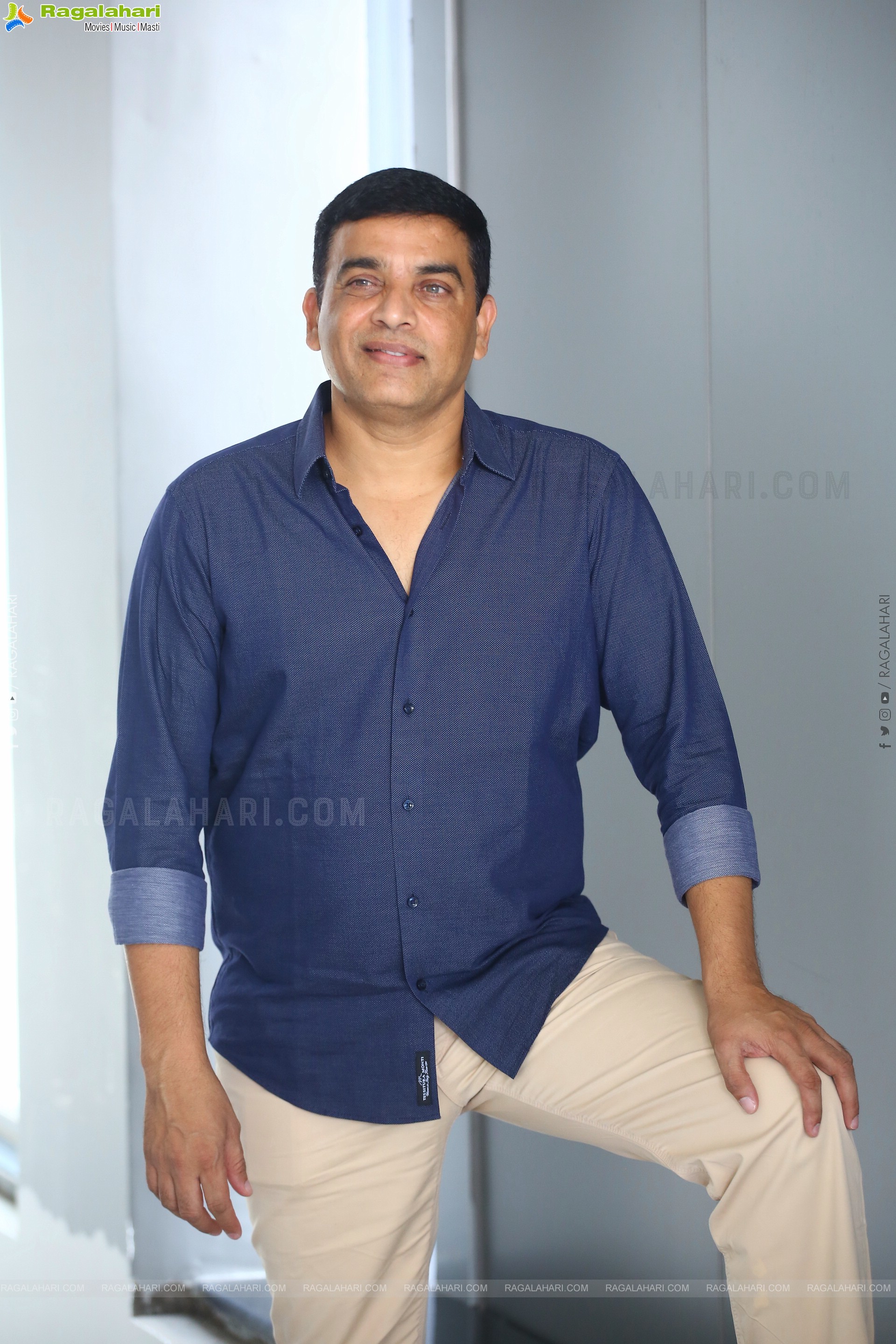 Producer Dil Raju at F3 Movie Interview, HD Photo Gallery