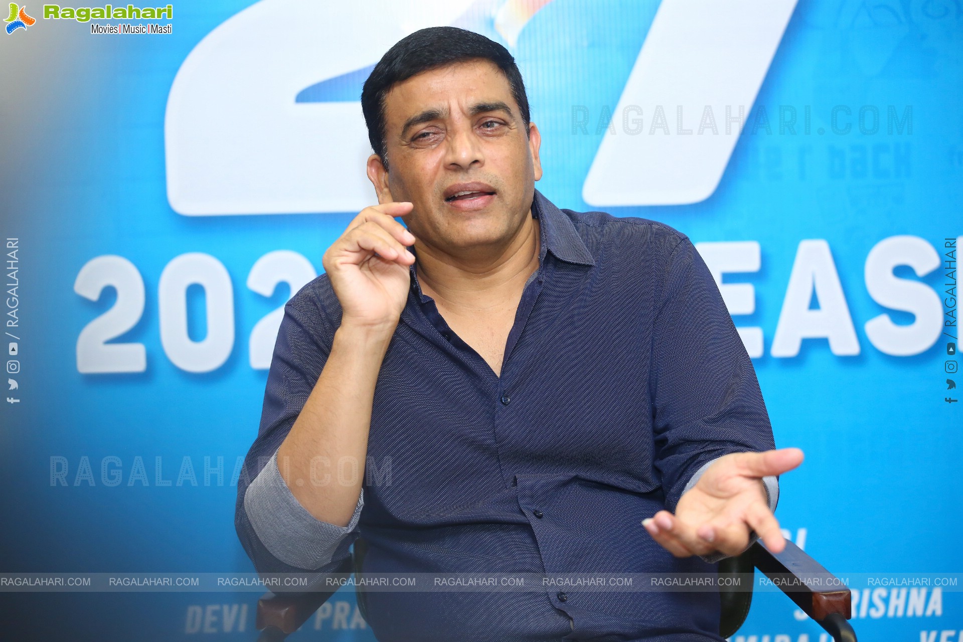 Producer Dil Raju at F3 Movie Interview, HD Photo Gallery