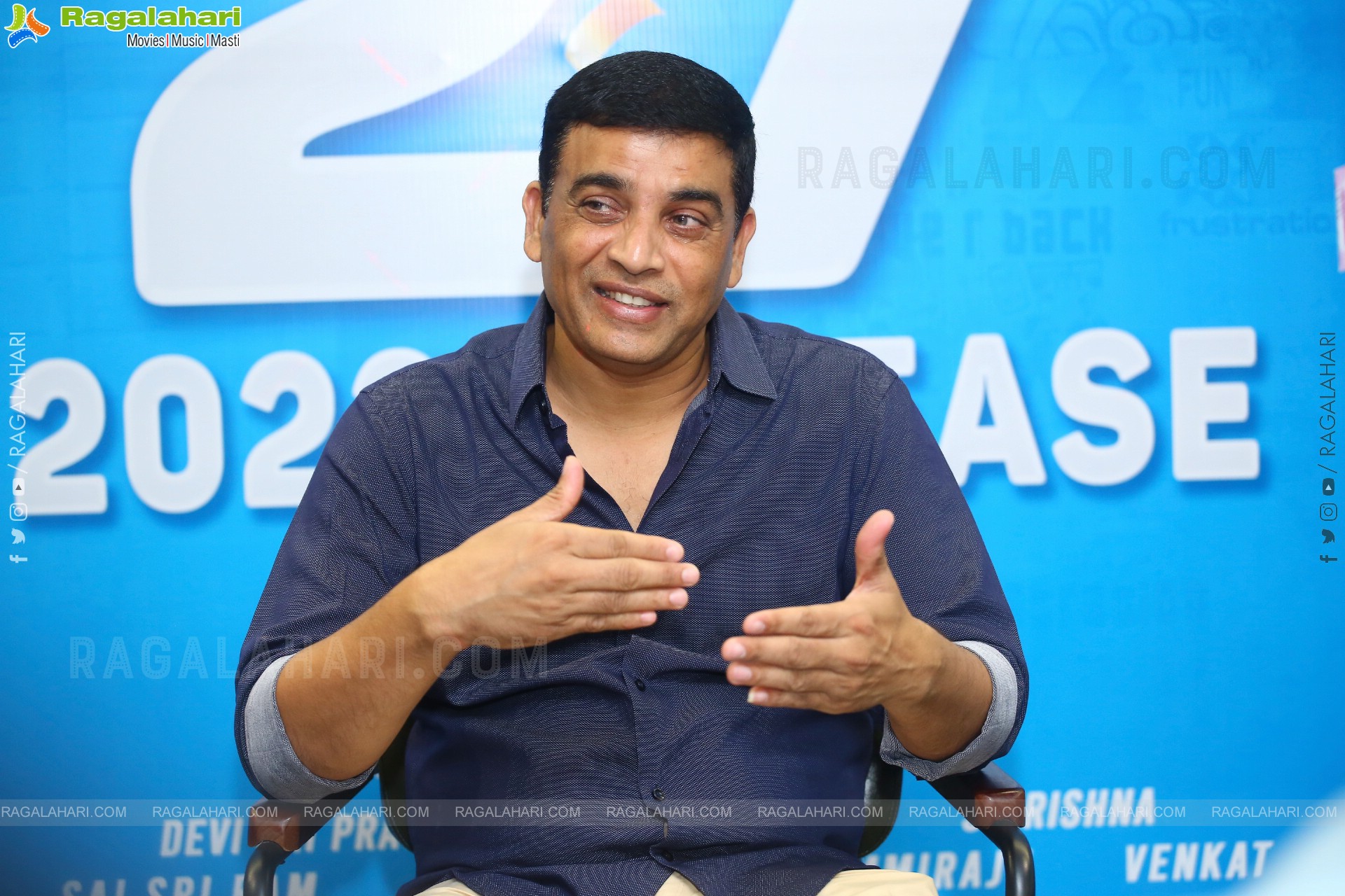 Producer Dil Raju at F3 Movie Interview, HD Photo Gallery