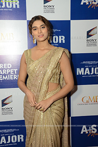 Saiee M Manjrekar at Major Premiere Show