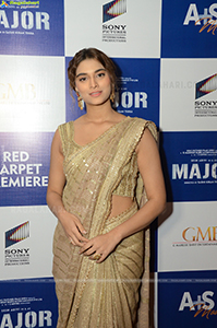 Saiee M Manjrekar at Major Premiere Show