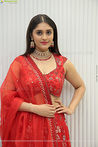 Surbhi Puranik in Red Designer Lehenga