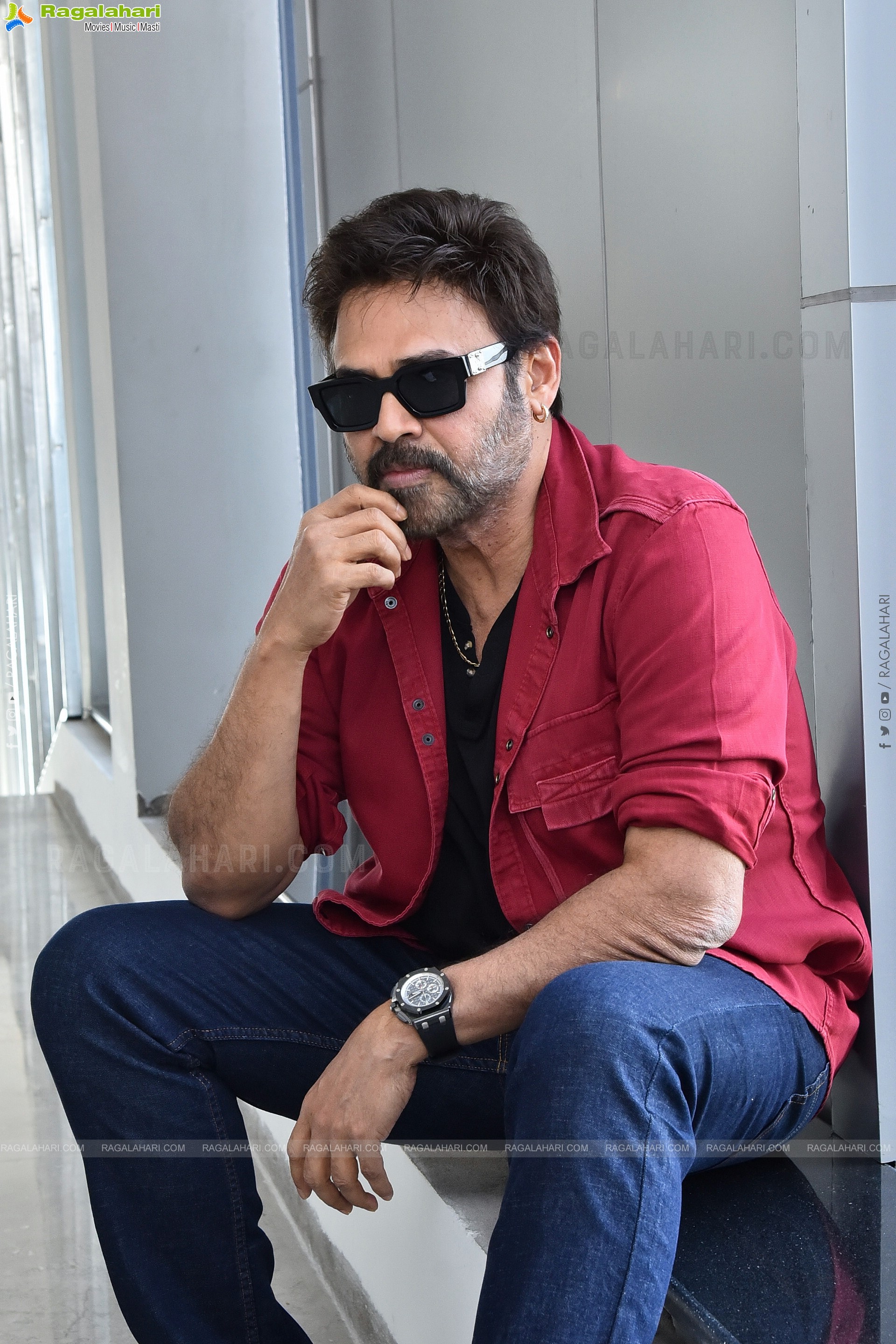 Venkatesh at F3 Movie Interview, HD Photo Gallery