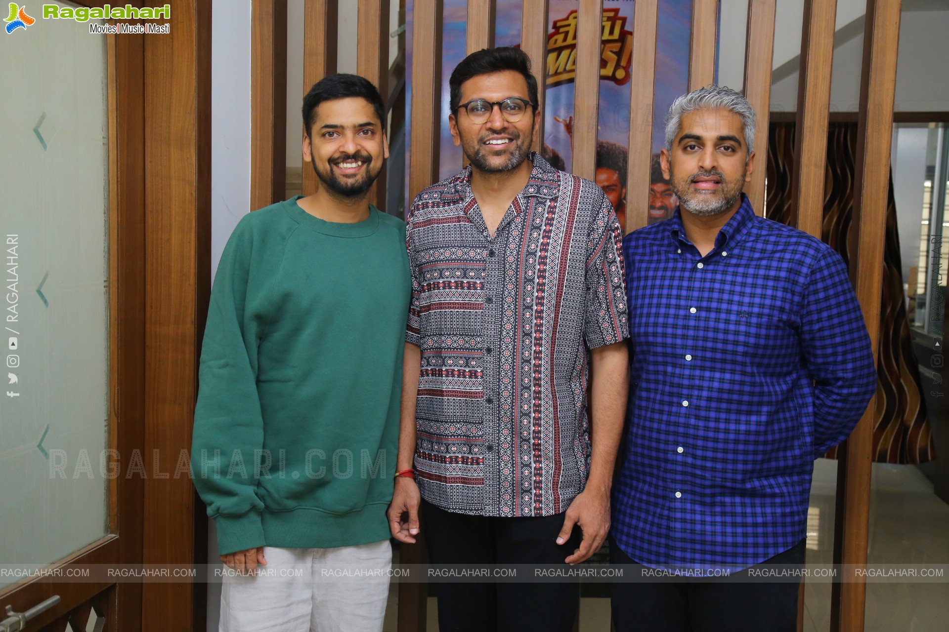 Anurag Reddy, Sharath Chandra and Chandru Manoharan at Mem Famous Interview, HD Gallery