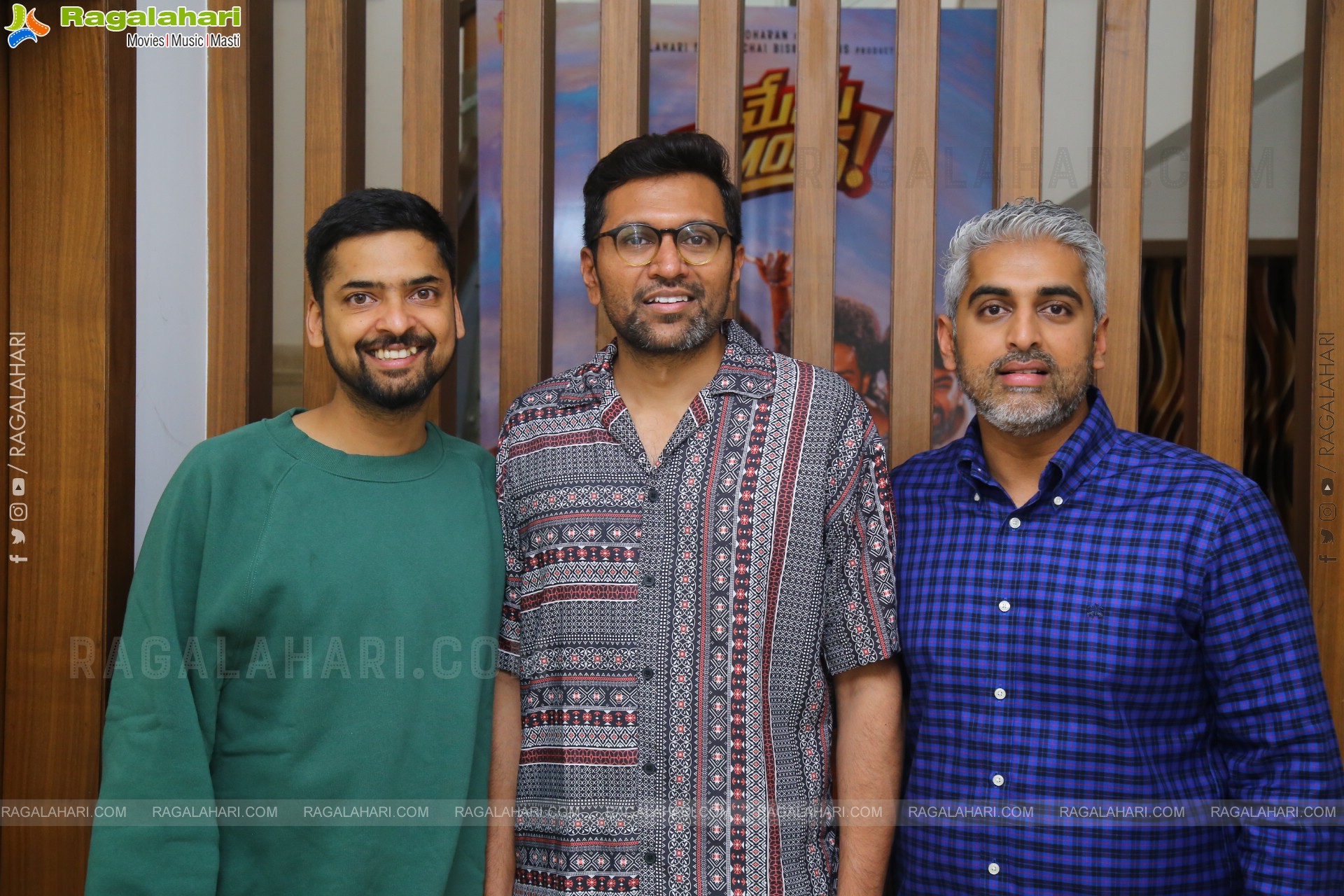 Anurag Reddy, Sharath Chandra and Chandru Manoharan at Mem Famous Interview, HD Gallery