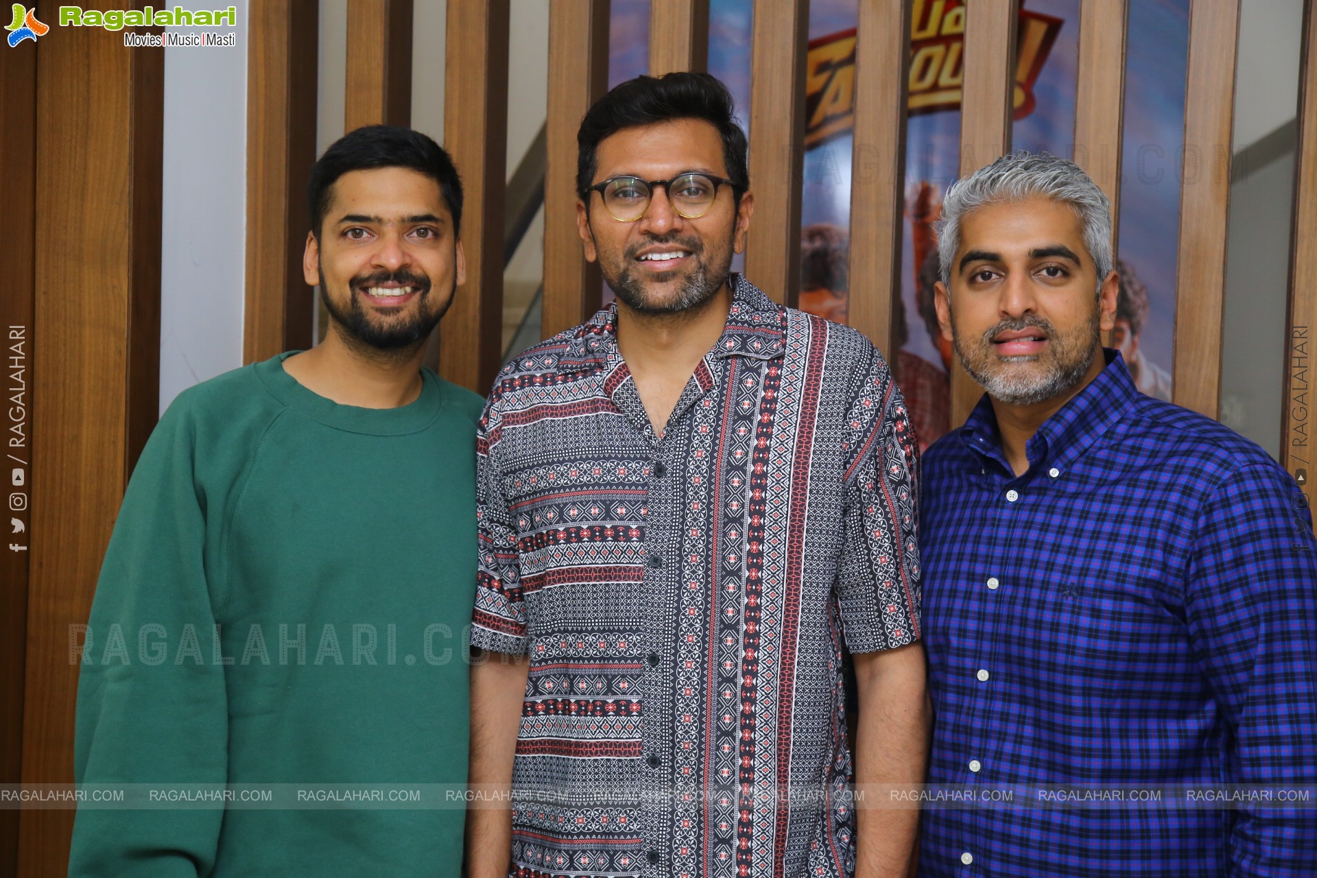Anurag Reddy, Sharath Chandra and Chandru Manoharan at Mem Famous Interview, HD Gallery