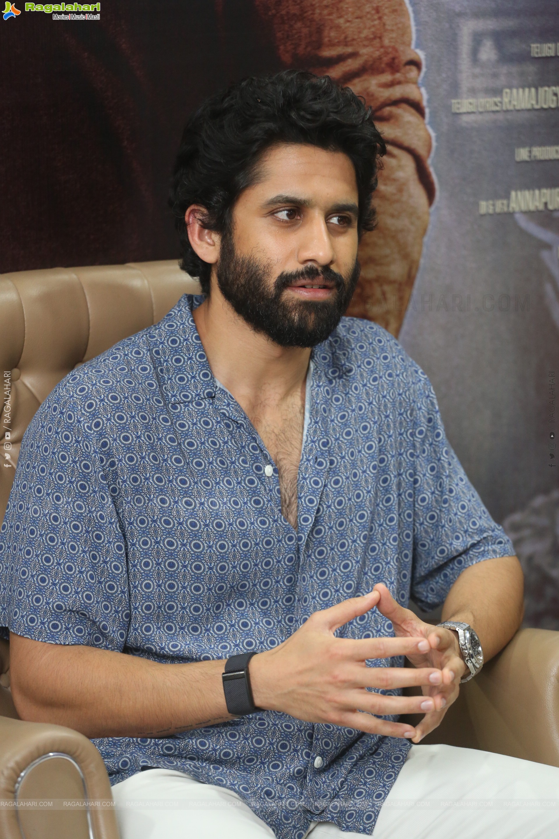 Naga Chaitanya at Custody Interview, HD Gallery