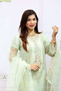 Subhashree Rayaguru stills in Light Green Dress