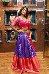 Actress Ulka Gupta stills at Lotus Silver Jewellery Launch