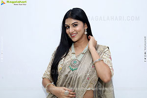Aparna Reddy in White Designer Lehenga, HD Photo Gallery