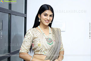 Aparna Reddy in White Designer Lehenga, HD Photo Gallery