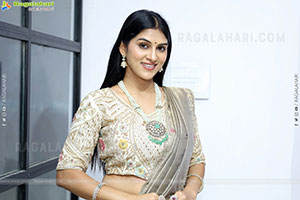 Aparna Reddy in White Designer Lehenga, HD Photo Gallery