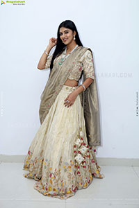 Aparna Reddy in White Designer Lehenga, HD Photo Gallery