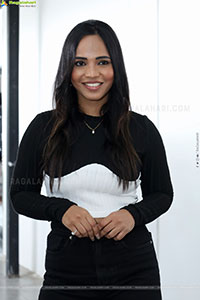 Bhavya Chandrika stills in Black Dress, HD Gallery