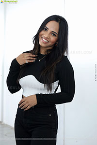 Bhavya Chandrika stills in Black Dress, HD Gallery