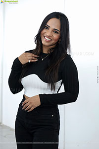 Bhavya Chandrika stills in Black Dress, HD Gallery