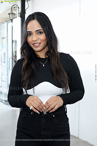 Bhavya Chandrika stills in Black Dress, HD Gallery