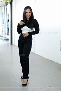 Bhavya Chandrika stills in Black Dress, HD Gallery