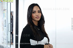 Bhavya Chandrika stills in Black Dress, HD Gallery