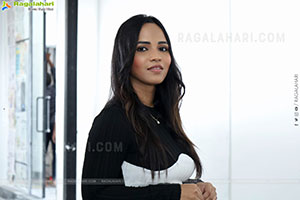 Bhavya Chandrika stills in Black Dress, HD Gallery