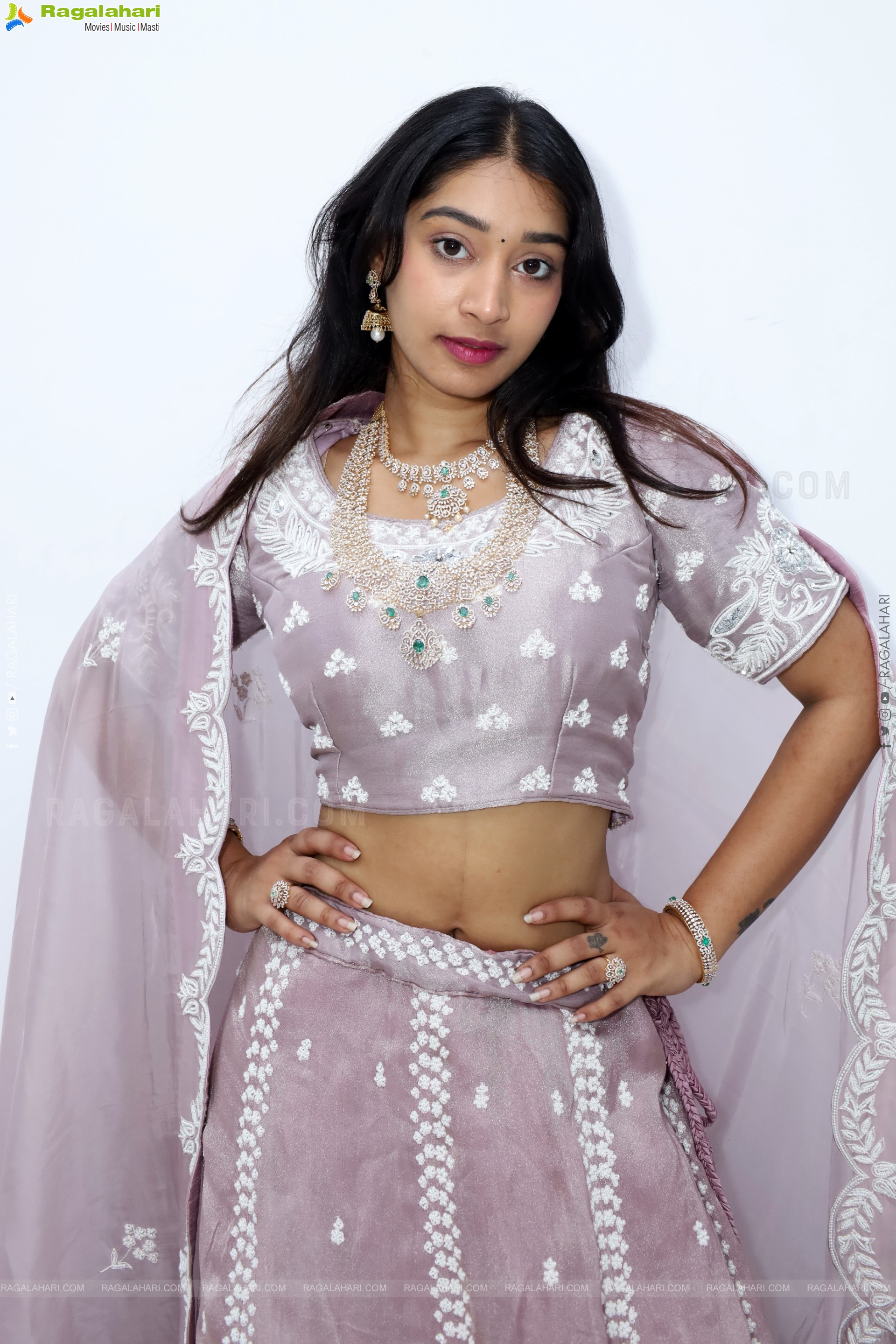 Chandu Charms Stills in Designer Lehenga, HD Gallery