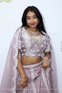 Chandu Charms Stills in Designer Lehenga, HD Gallery
