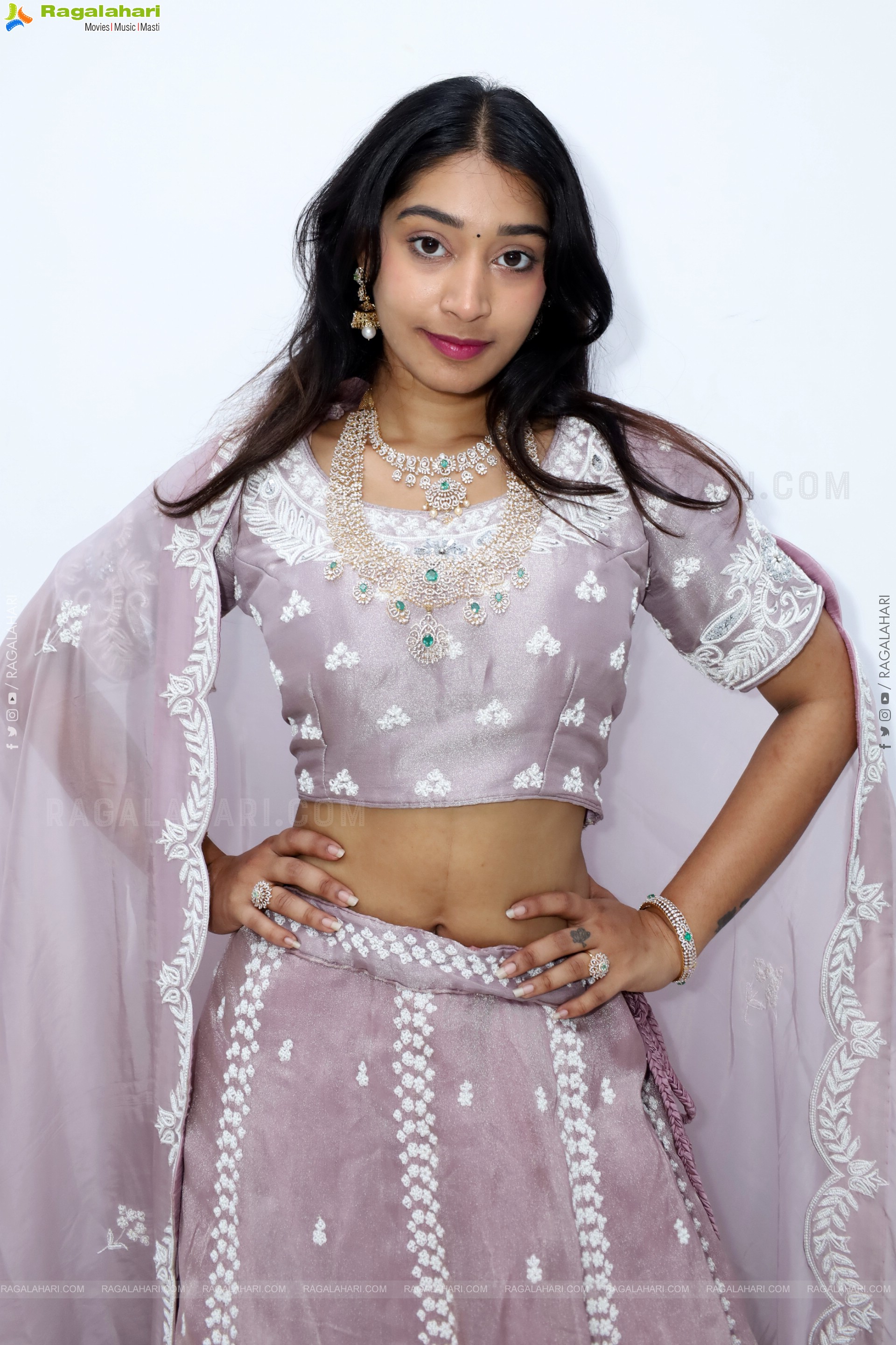 Chandu Charms Stills in Designer Lehenga, HD Gallery