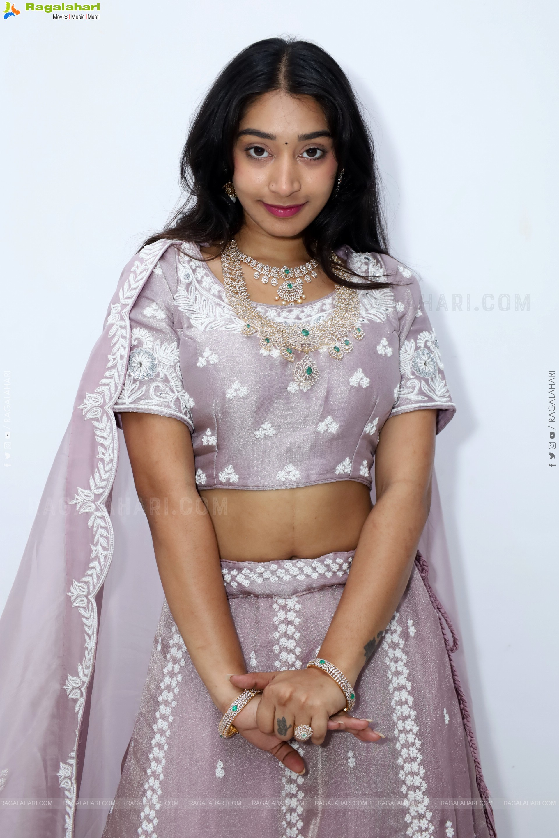 Chandu Charms Stills in Designer Lehenga, HD Gallery