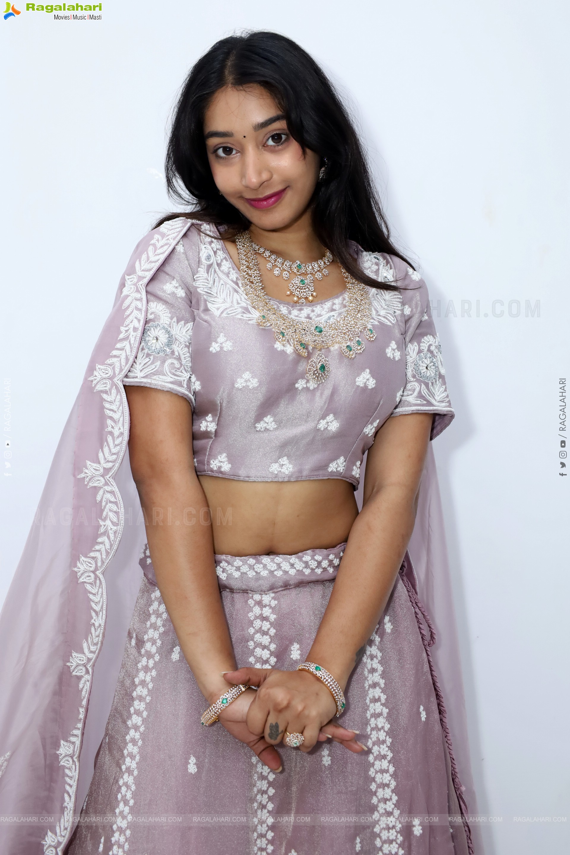 Chandu Charms Stills in Designer Lehenga, HD Gallery