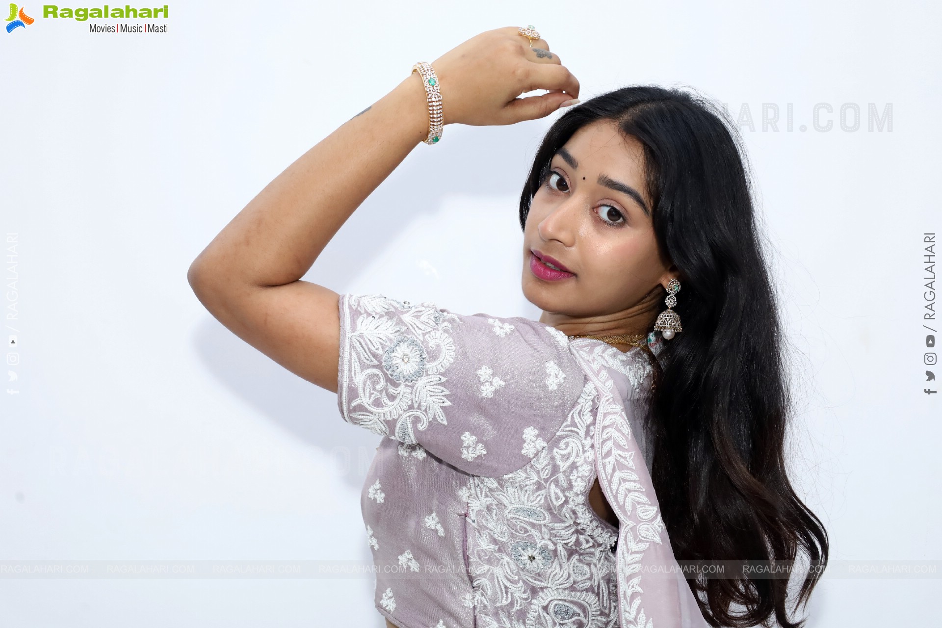 Chandu Charms Stills in Designer Lehenga, HD Gallery