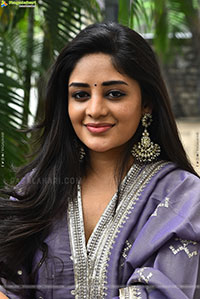 Deepshika at Maargan Movie Trailer Launch Event