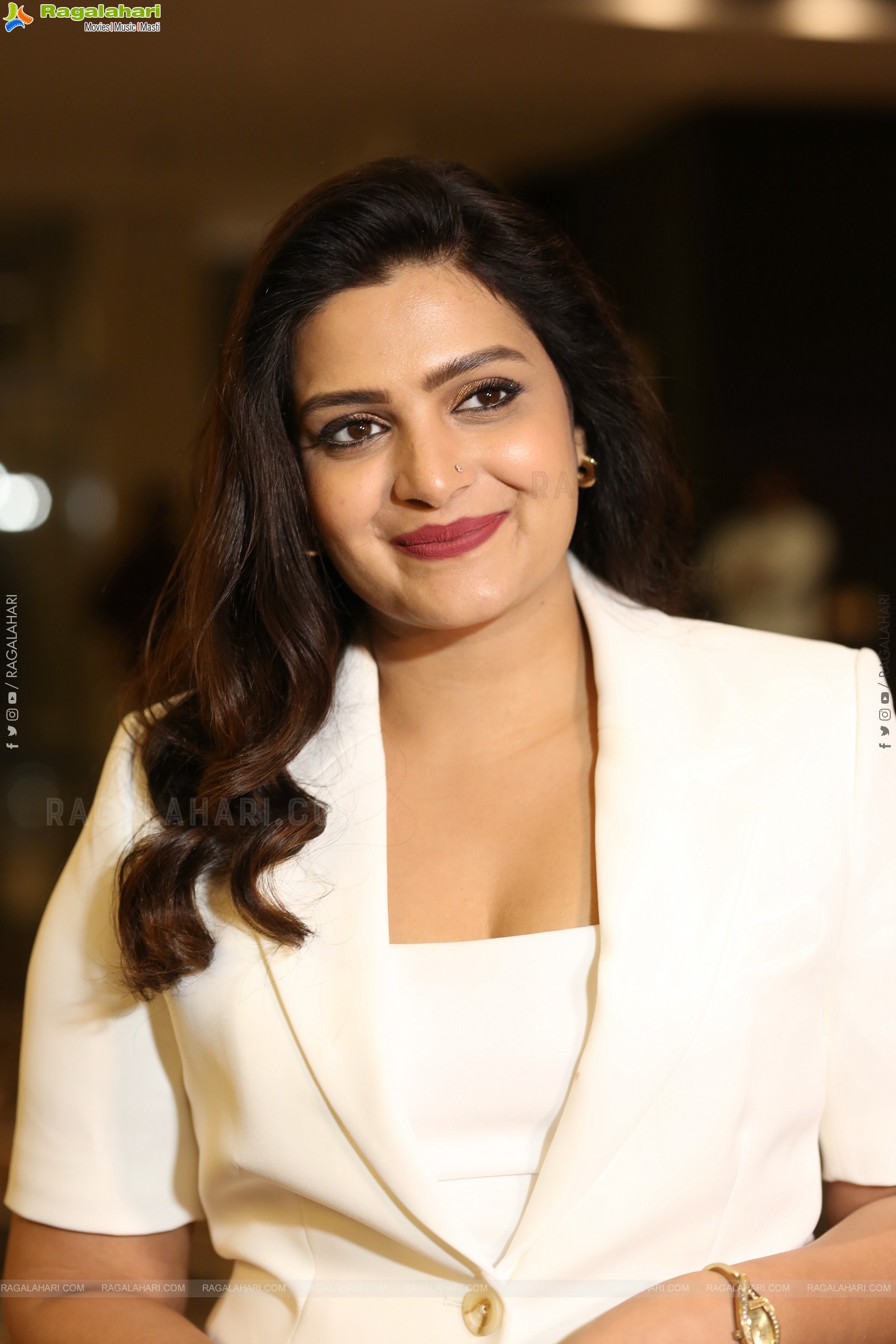 Divya Pillai at Bhairavam Pre Release Event, HD Gallery