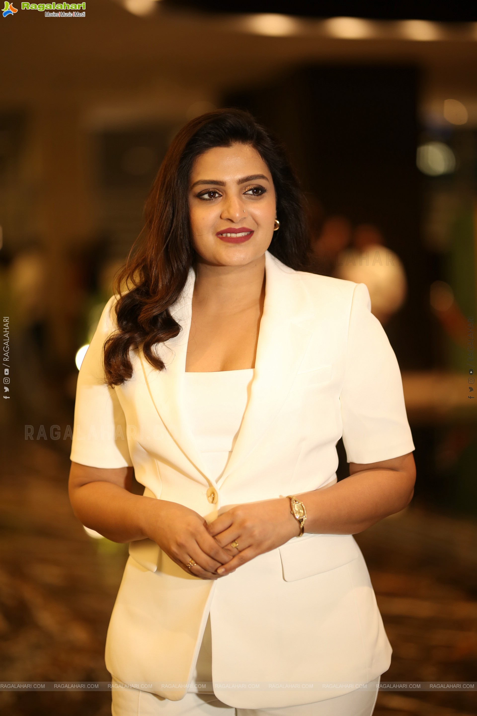 Divya Pillai at Bhairavam Pre Release Event, HD Gallery