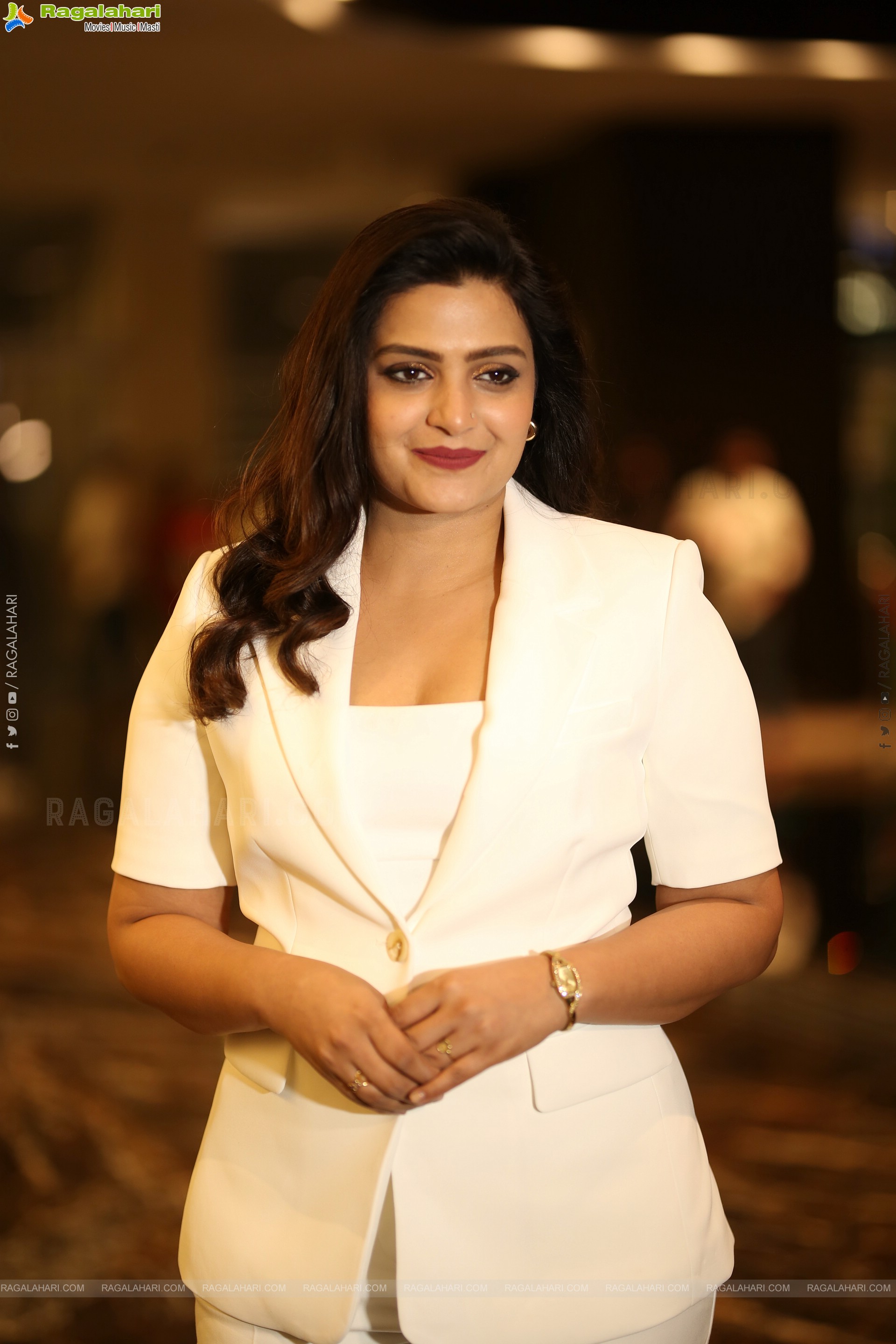 Divya Pillai at Bhairavam Pre Release Event, HD Gallery