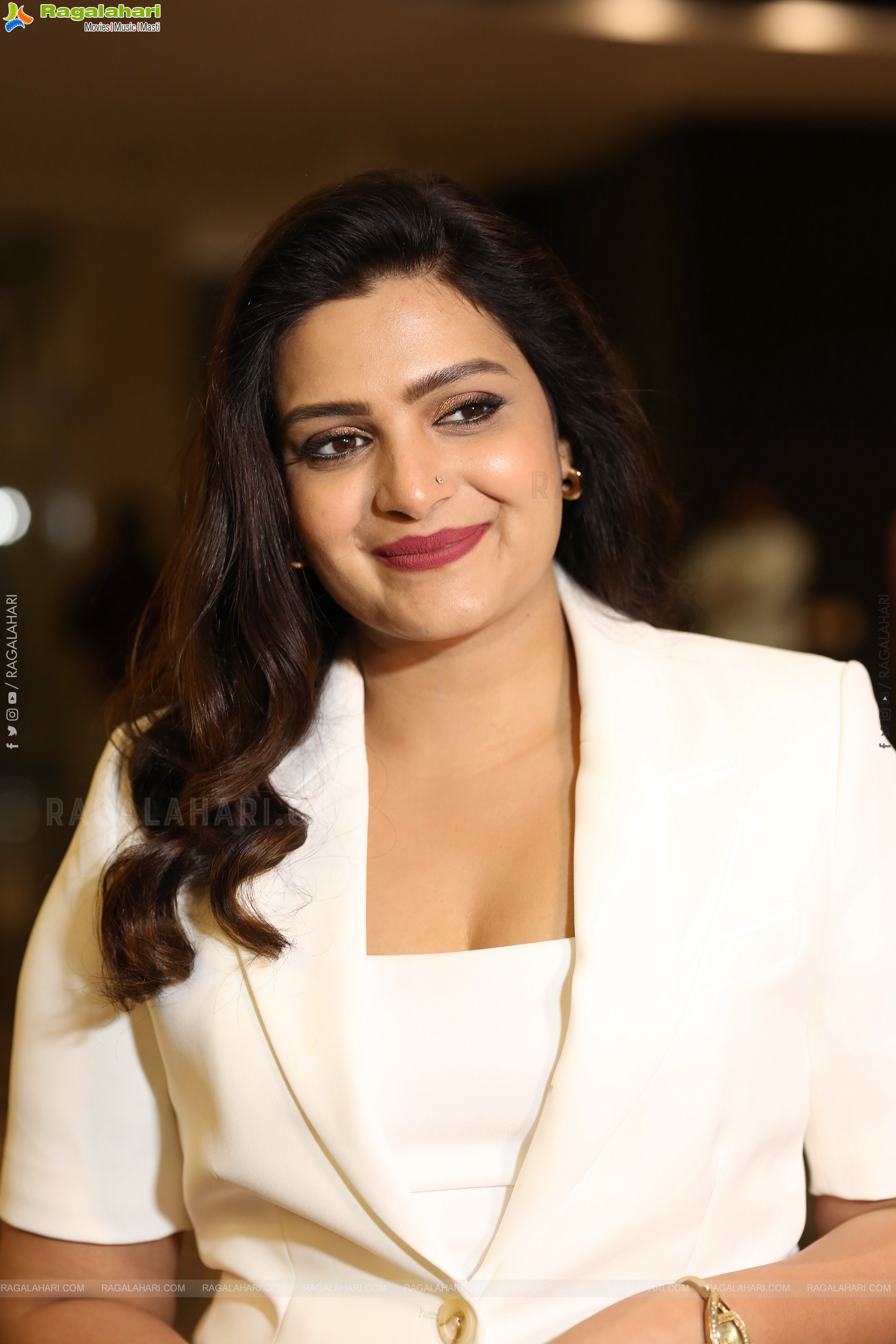Divya Pillai at Bhairavam Pre Release Event, HD Gallery