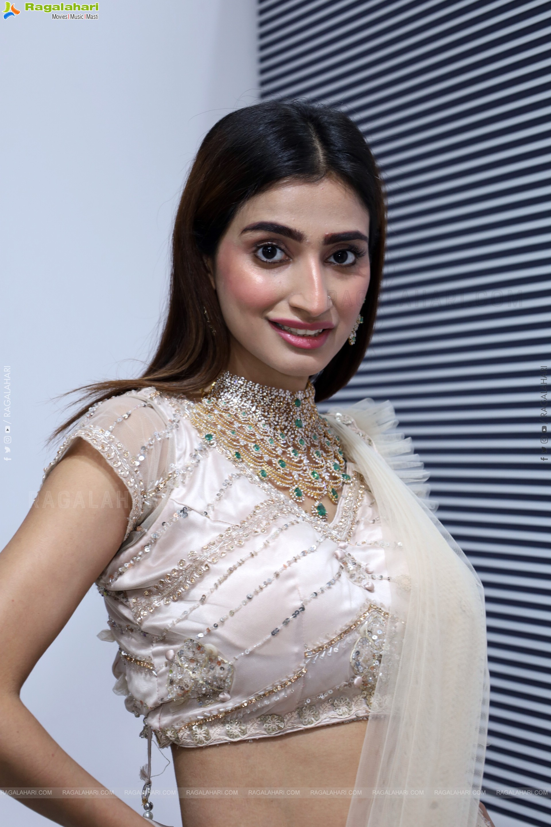 Fasiha Waseem Stills in White Designer Dress, HD Photo Gallery
