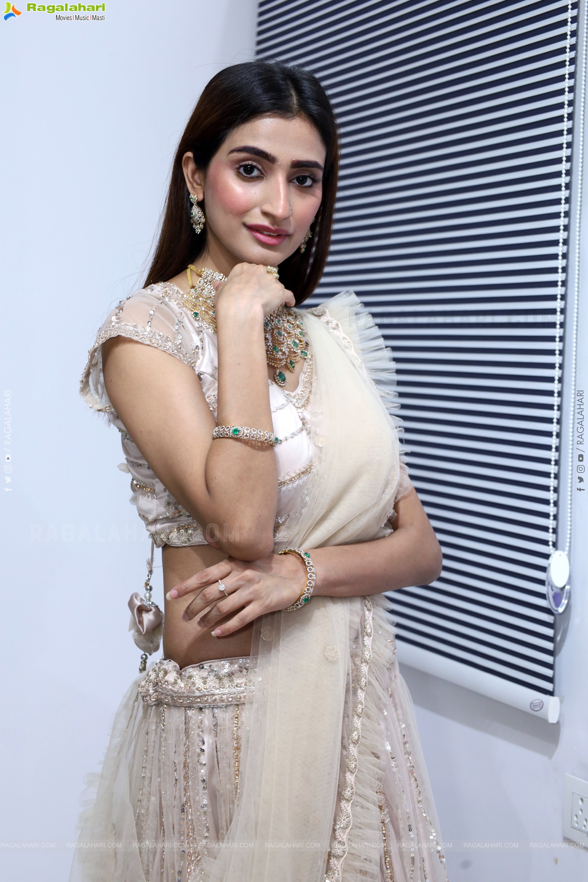 Fasiha Waseem Stills in White Designer Dress, HD Photo Gallery