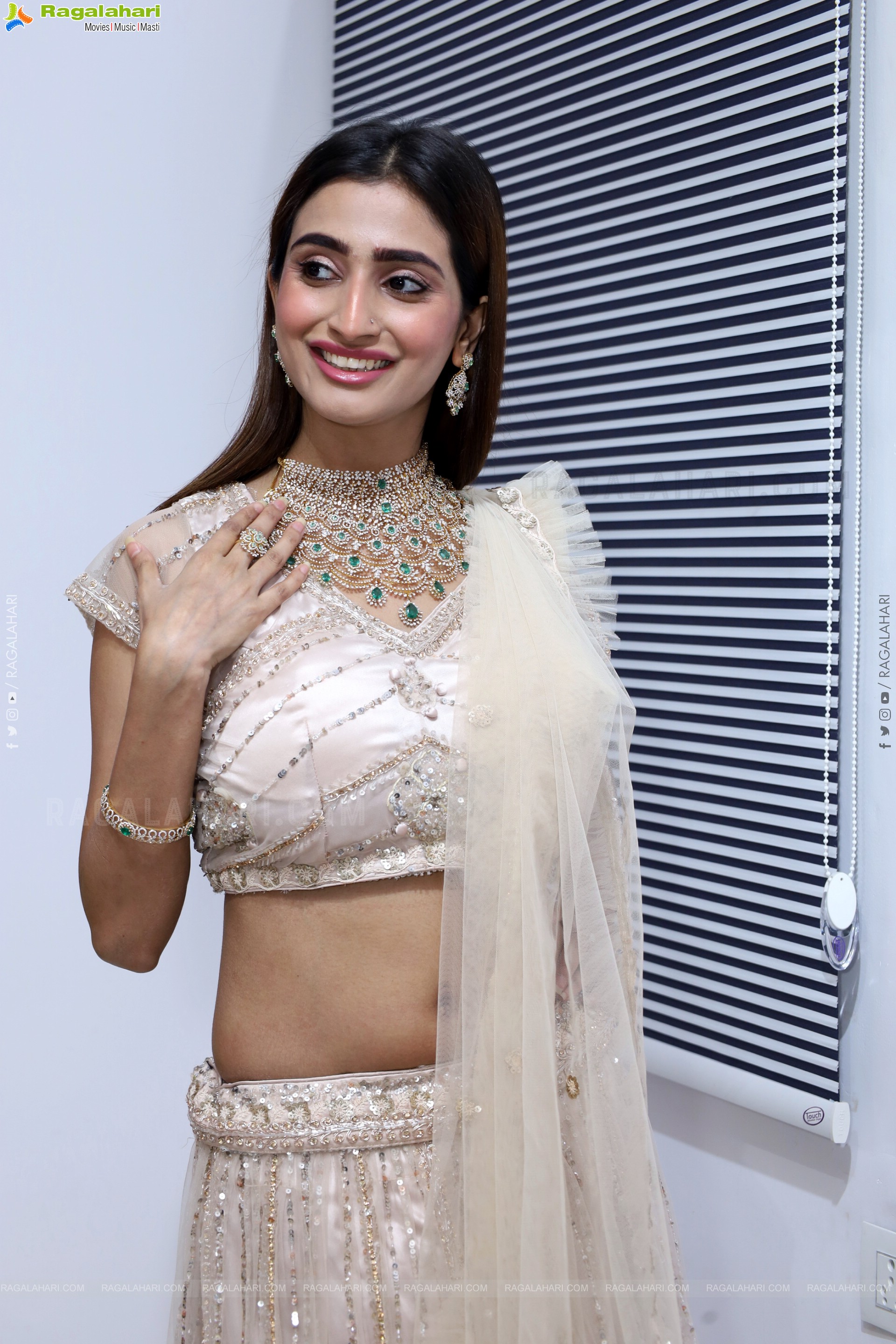 Fasiha Waseem Stills in White Designer Dress, HD Photo Gallery
