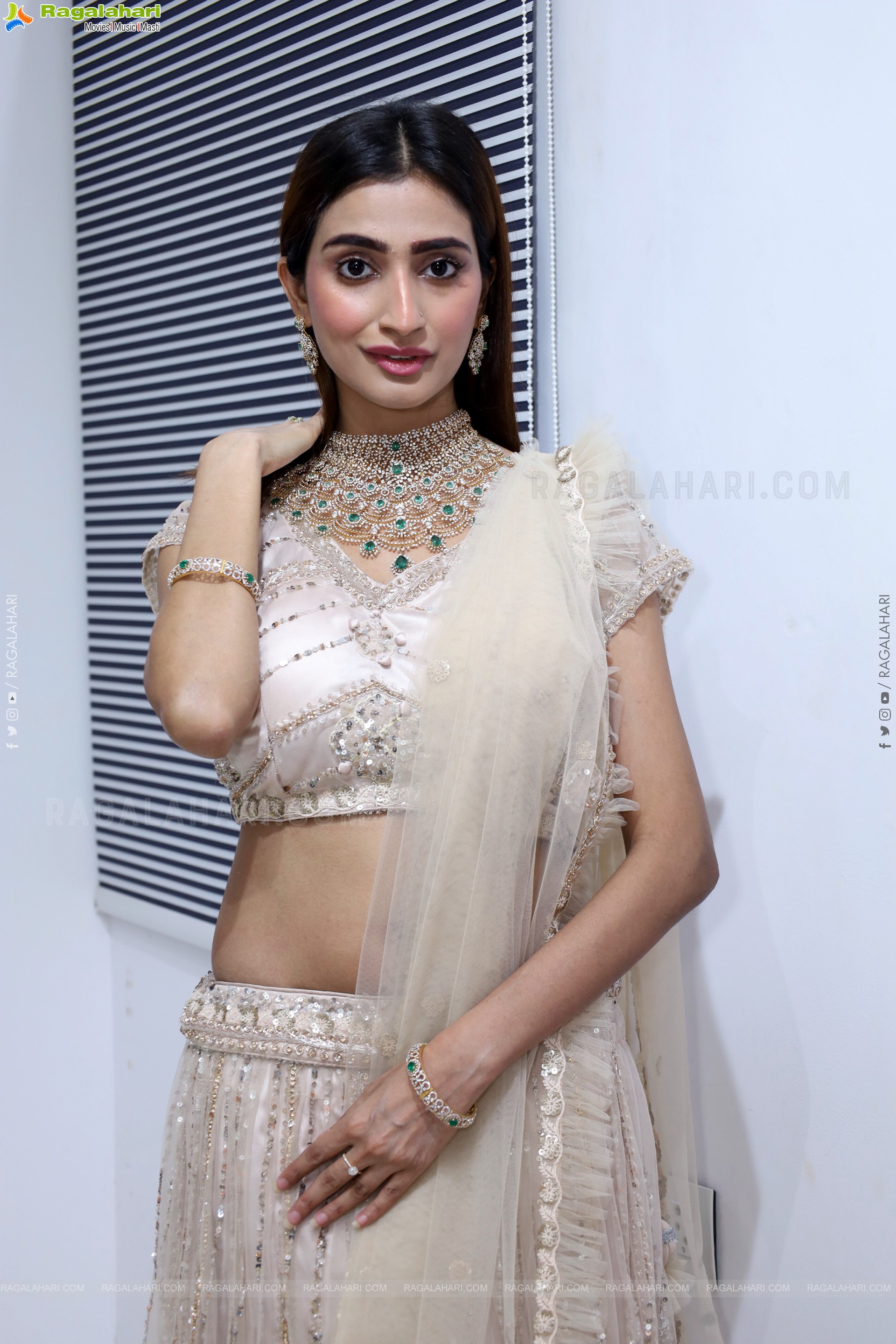 Fasiha Waseem Stills in White Designer Dress, HD Photo Gallery