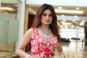 Ishika Roy in Red Embellished Designer Dress, HD Gallery 