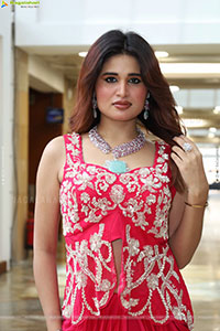 Ishika Roy in Red Embellished Designer Dress, HD Gallery 