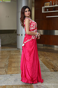Ishika Roy in Red Embellished Designer Dress, HD Gallery 