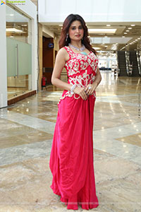 Ishika Roy in Red Embellished Designer Dress, HD Gallery 