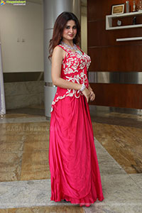 Ishika Roy in Red Embellished Designer Dress, HD Gallery 